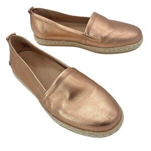 Abeo Blake Rose Gold Espadrille Flats